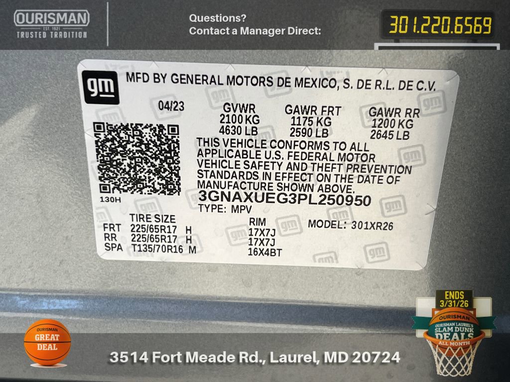 Used 2023 Chevrolet Equinox LT image 30