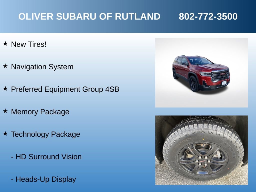 Used 2023 GMC Acadia AT4 w/ Technology Package image 9