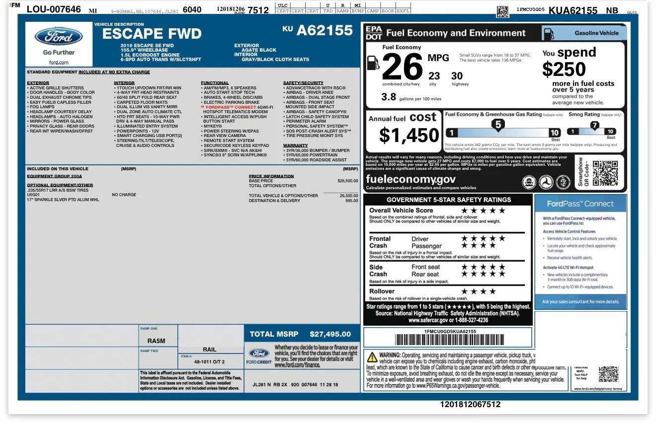 Used 2019 Ford Escape SE FWD image 32