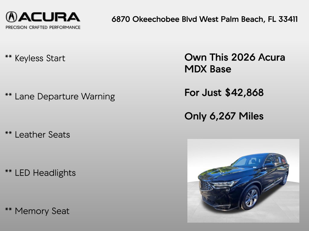 Certified 2026 Acura MDX FWD image 14