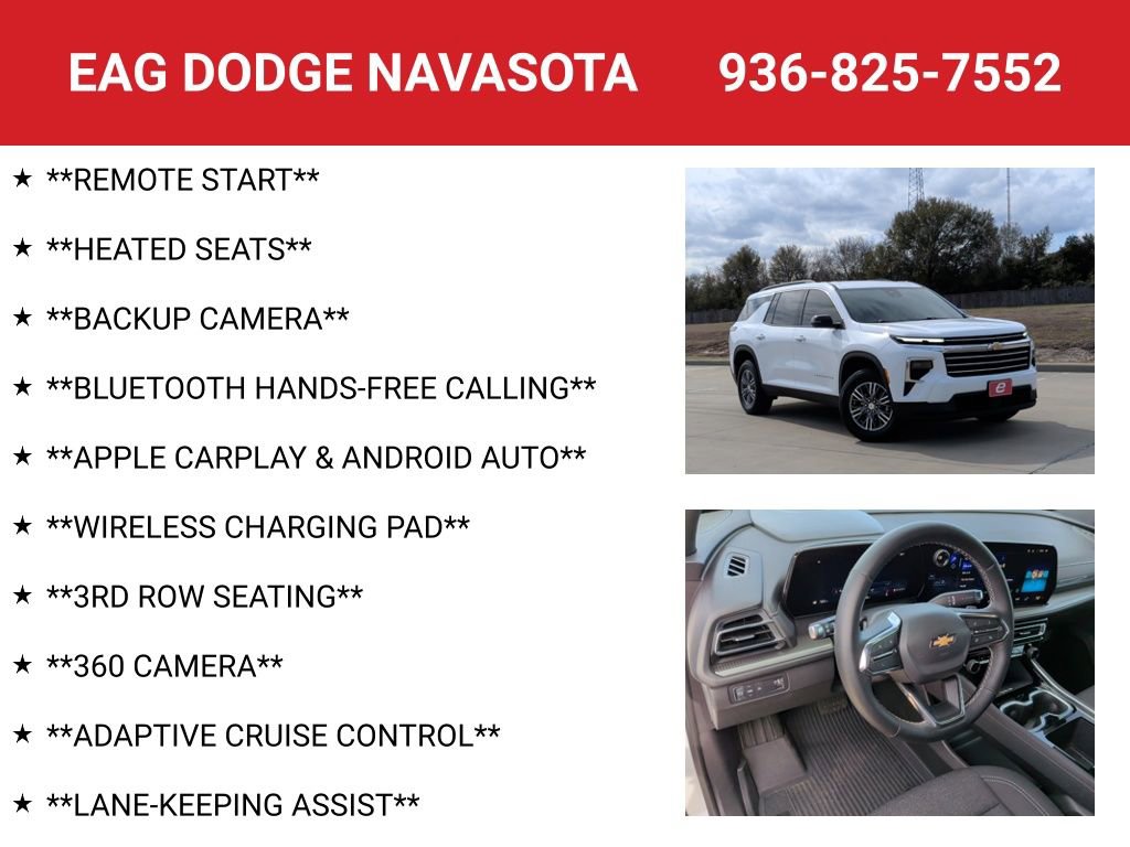 Used 2025 Chevrolet Traverse LT w/ Driver Confidence Package image 4