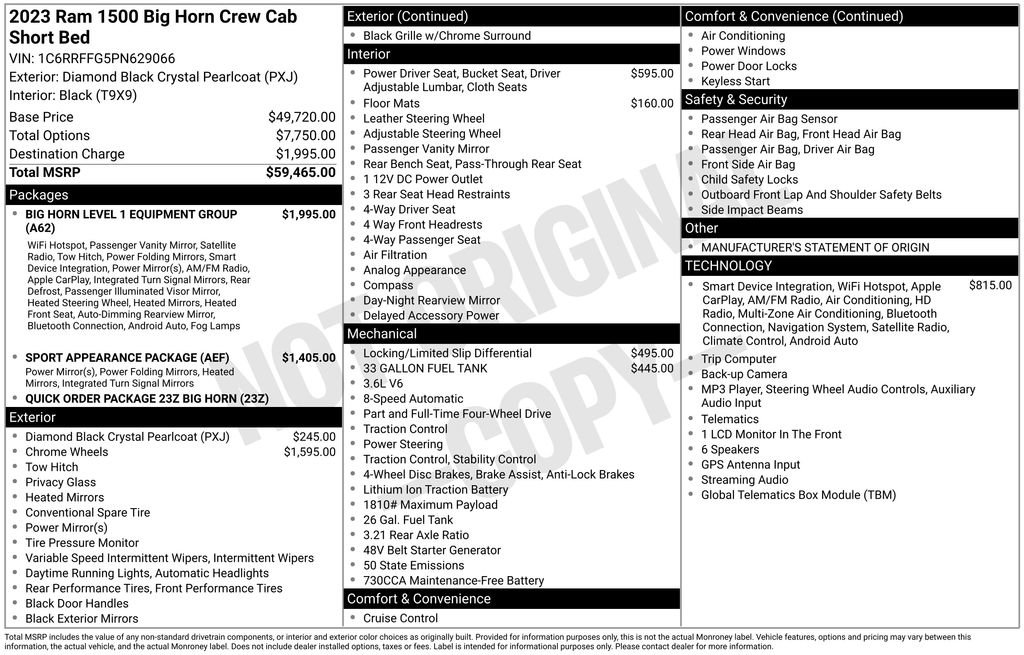 Used 2023 RAM 1500 Big Horn AWD/4WD image 35