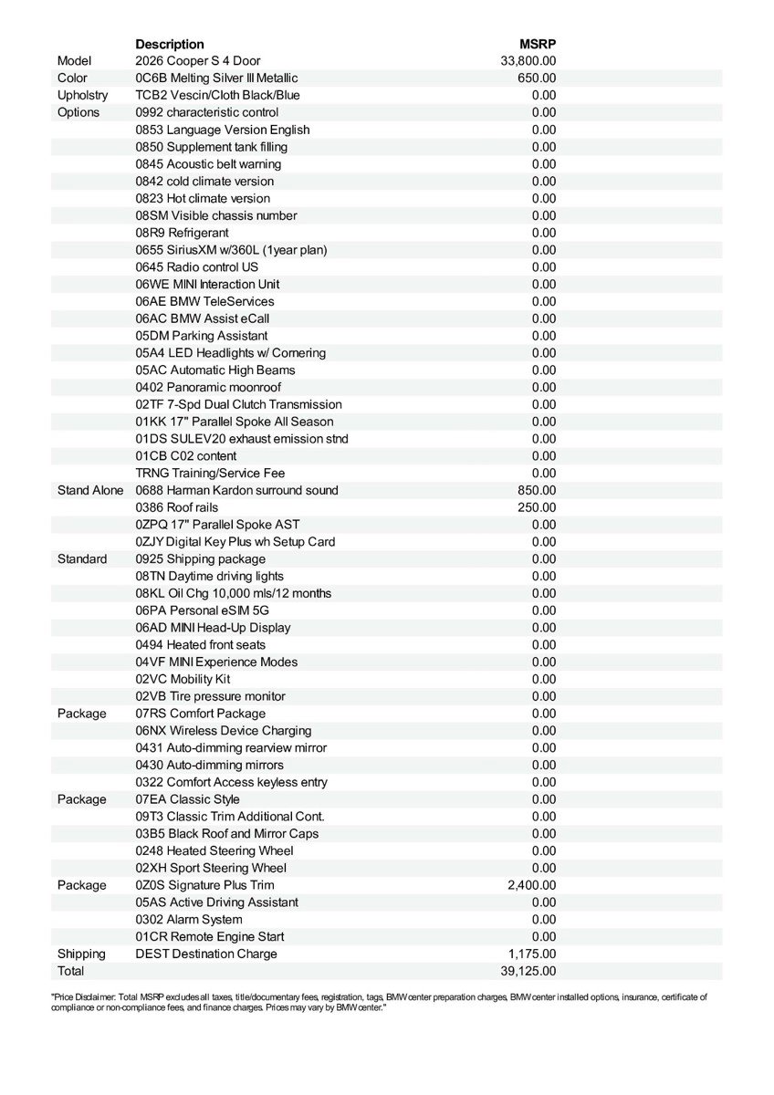 New 2026 MINI Cooper S image 12