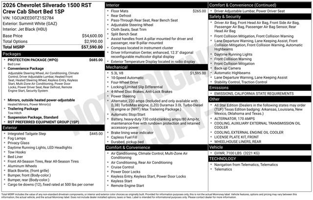 New 2026 Chevrolet Silverado 1500 RST w/ Protection Package image 4
