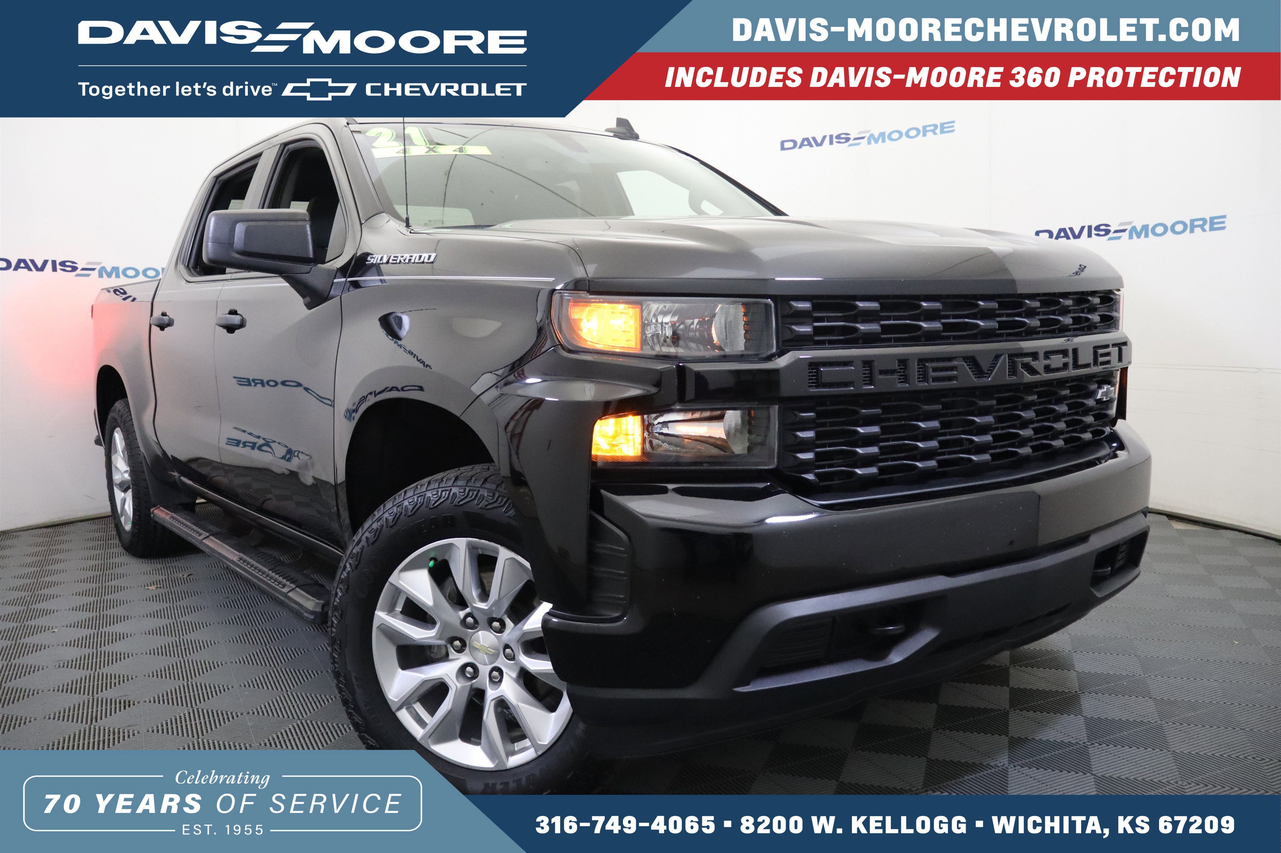 Used 2021 Chevrolet Silverado 1500 Custom image 1