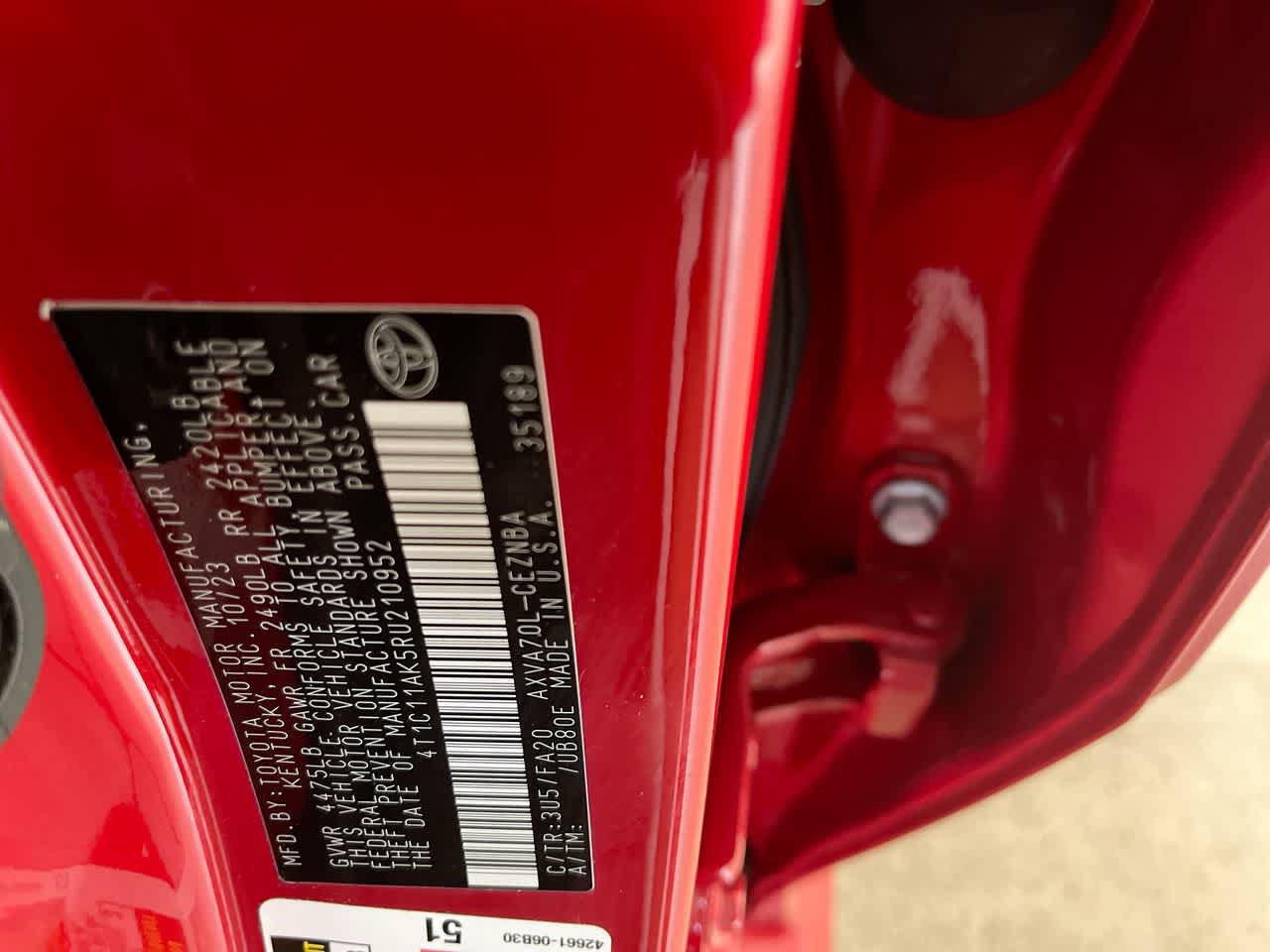Certified 2024 Toyota Camry LE FWD image 27