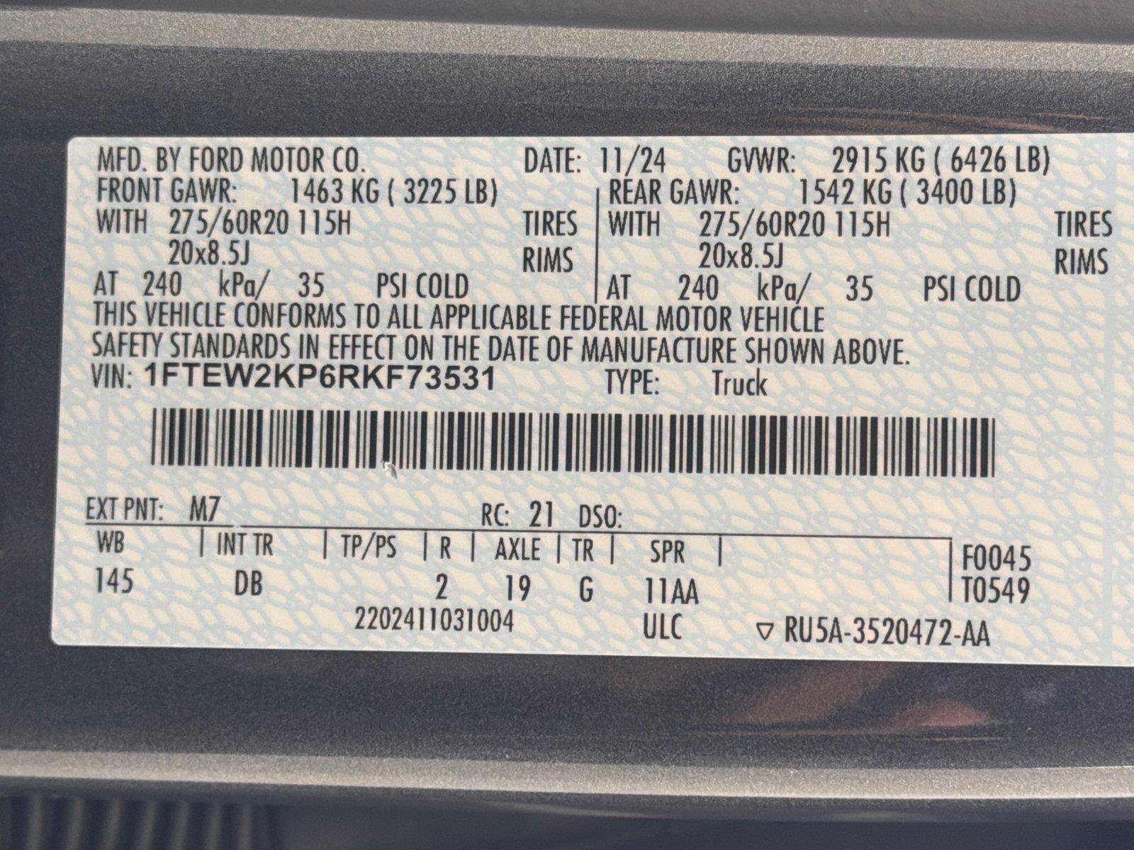 Used 2024 Ford F150 STX w/ STX Black Appearance Package RWD image 31