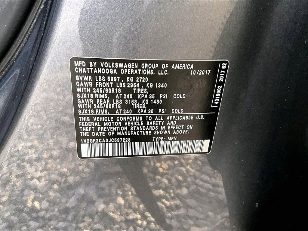 Used 2018 Volkswagen Atlas S image 30