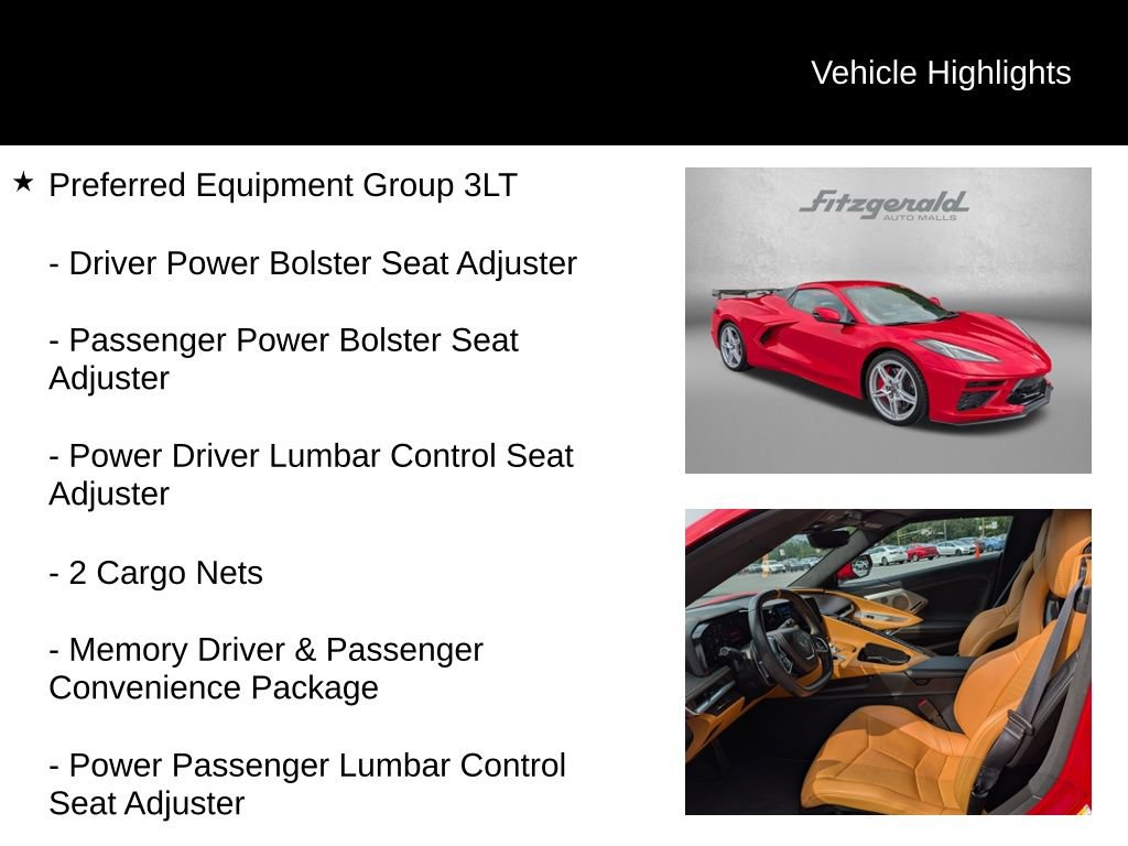 Used 2022 Chevrolet Corvette Stingray Premium Conv w/ Z51 Performance Package RWD image 9