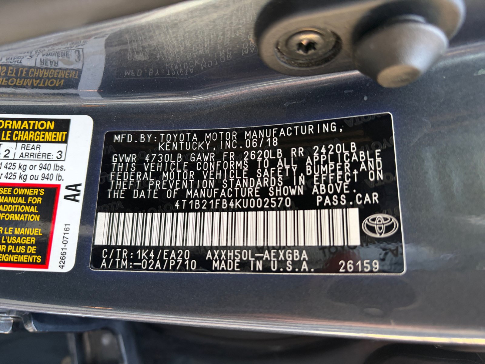 Used 2019 Toyota Avalon XLE w/ Moonroof Package FWD image 31