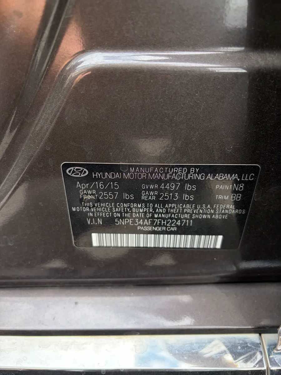 Used 2015 Hyundai Sonata Limited w/ Option Group 05 FWD image 9