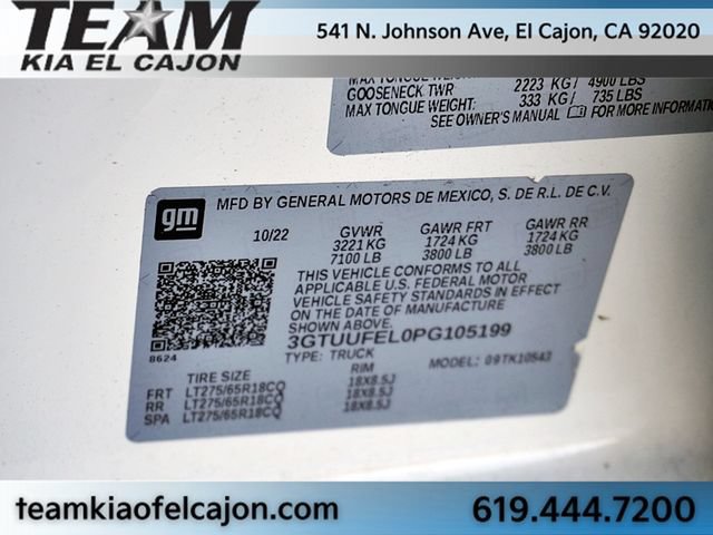 Used 2023 GMC Sierra 1500 AT4X AWD/4WD image 37