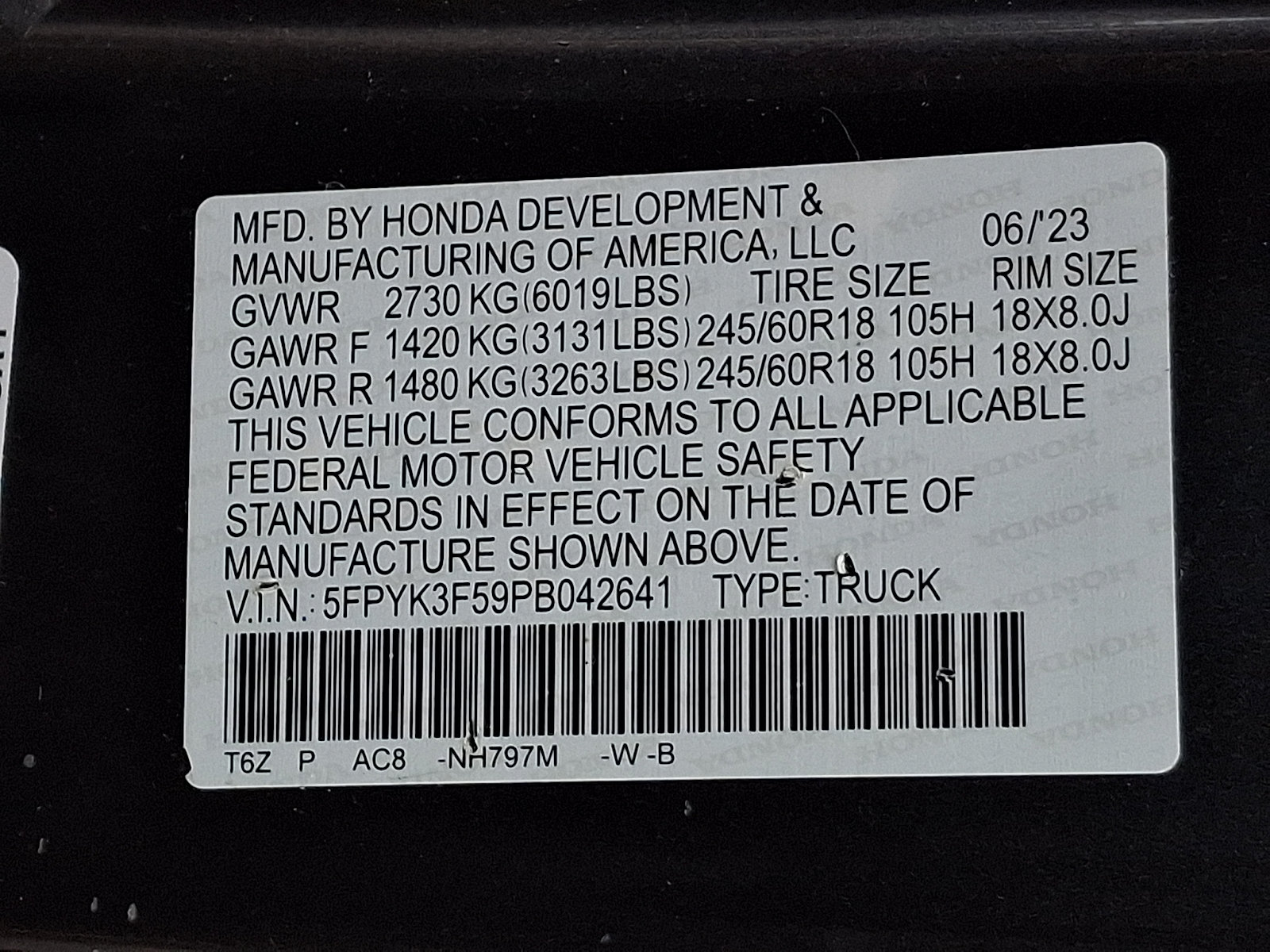 Used 2023 Honda Ridgeline RTL image 26