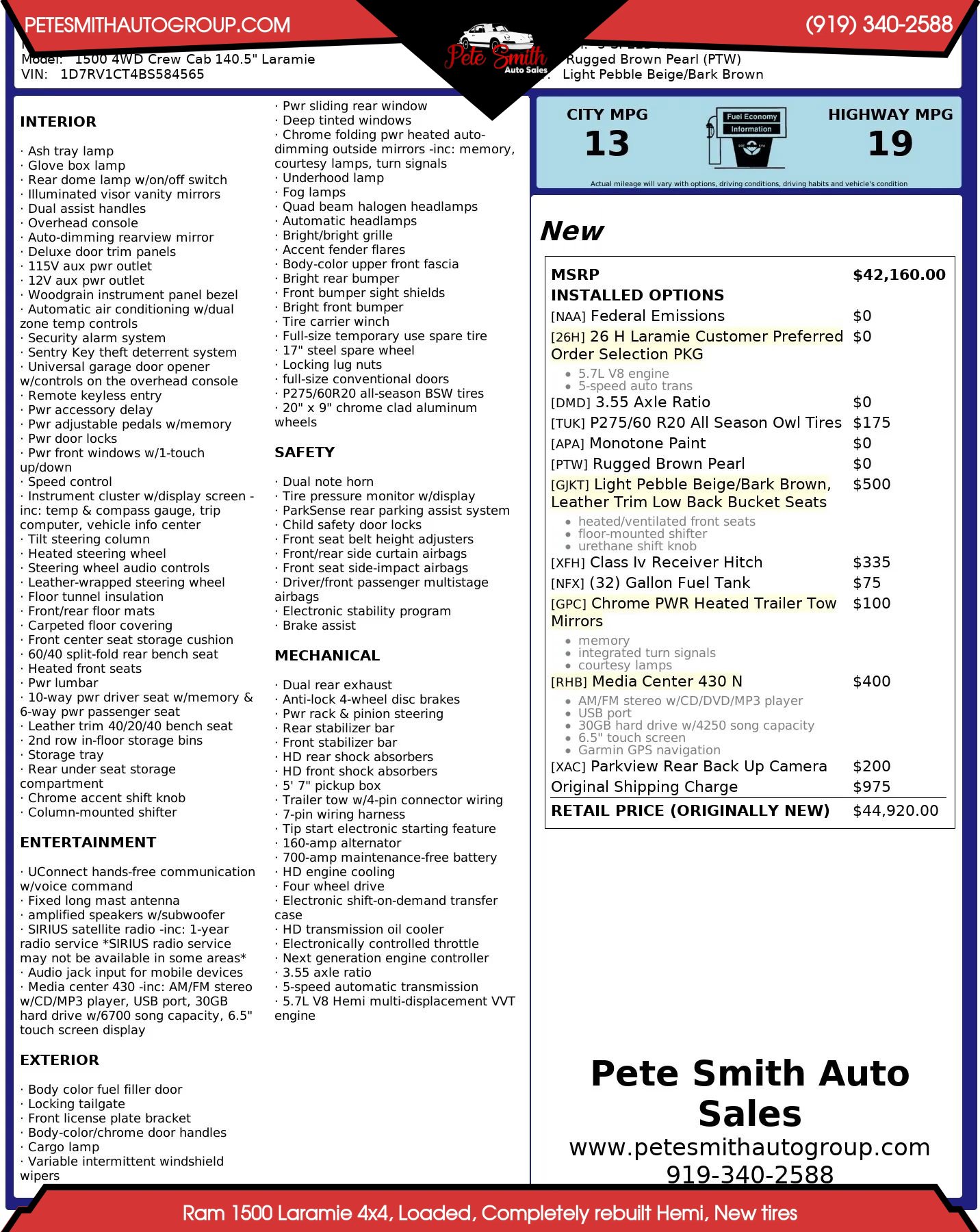 Used 2011 RAM 1500 Laramie image 38