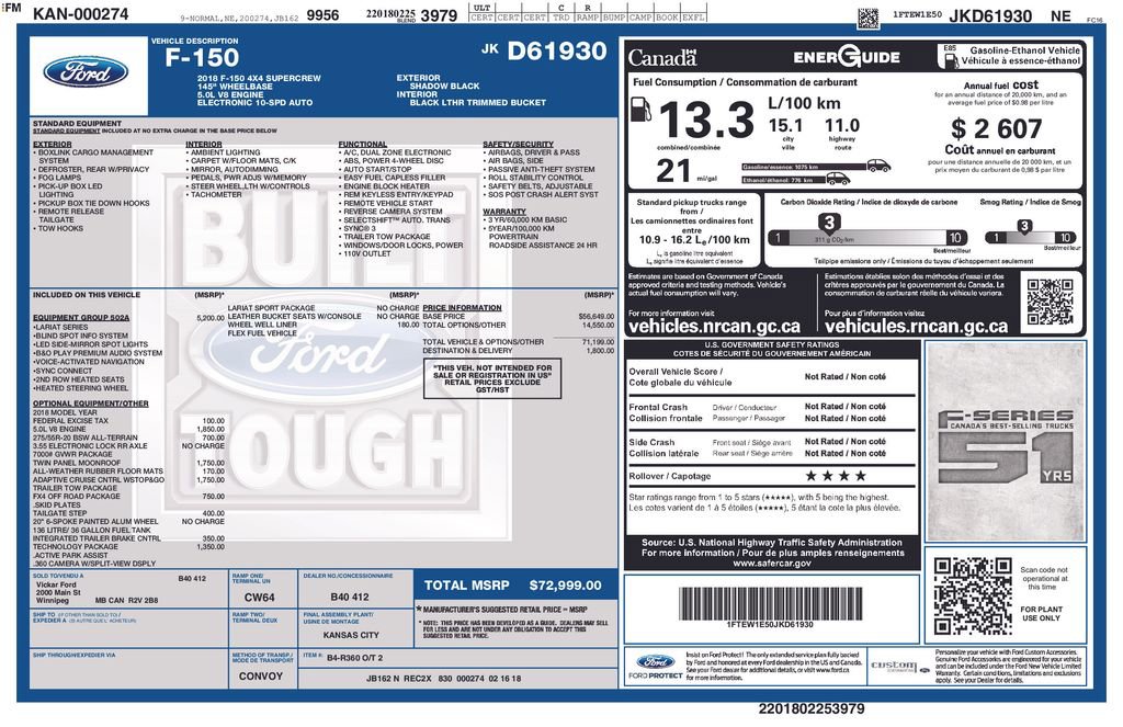 Used 2018 Ford F150 Lariat w/ Equipment Group 502A Luxury image 42