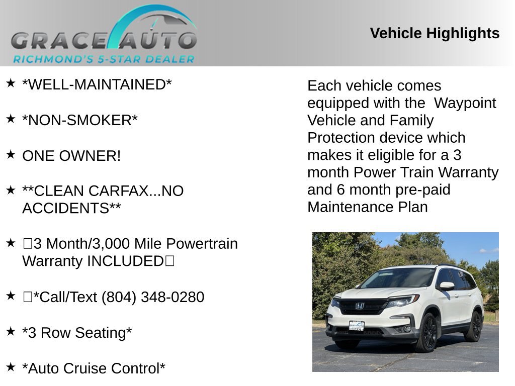 Used 2022 Honda Pilot Special Edition image 2