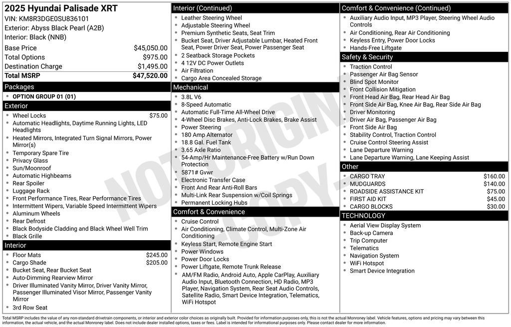 Used 2025 Hyundai Palisade XRT AWD/4WD image 5