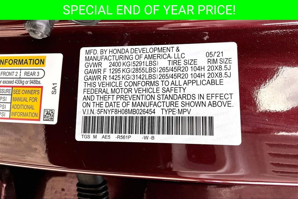 Certified 2021 Honda Passport Elite image 19