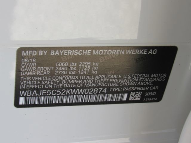 Used 2019 BMW 540i w/ Convenience Package image 21