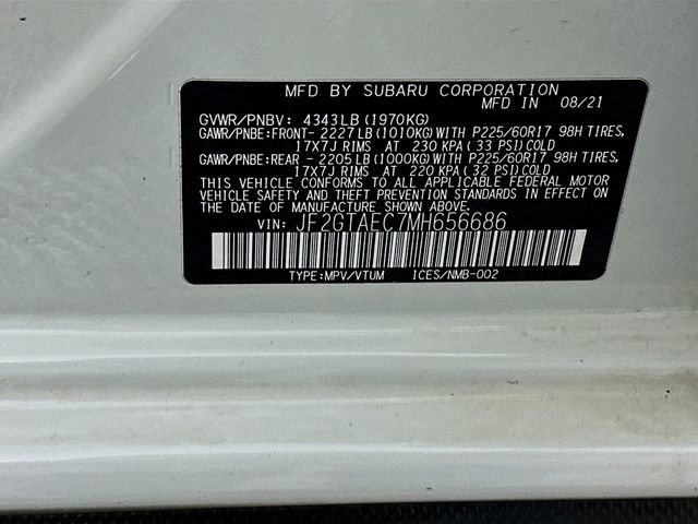 Used 2021 Subaru Crosstrek 2.0i Premium w/ Moonroof Package image 32