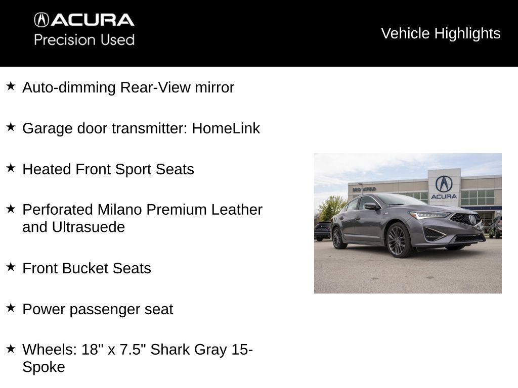 Certified 2020 Acura ILX FWD image 21