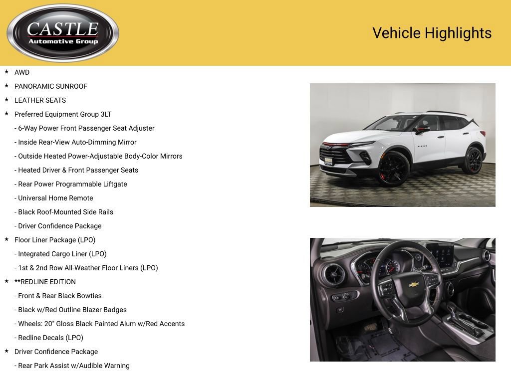 Used 2023 Chevrolet Blazer LT w/ LPO, Floor Liner Package AWD/4WD image 3