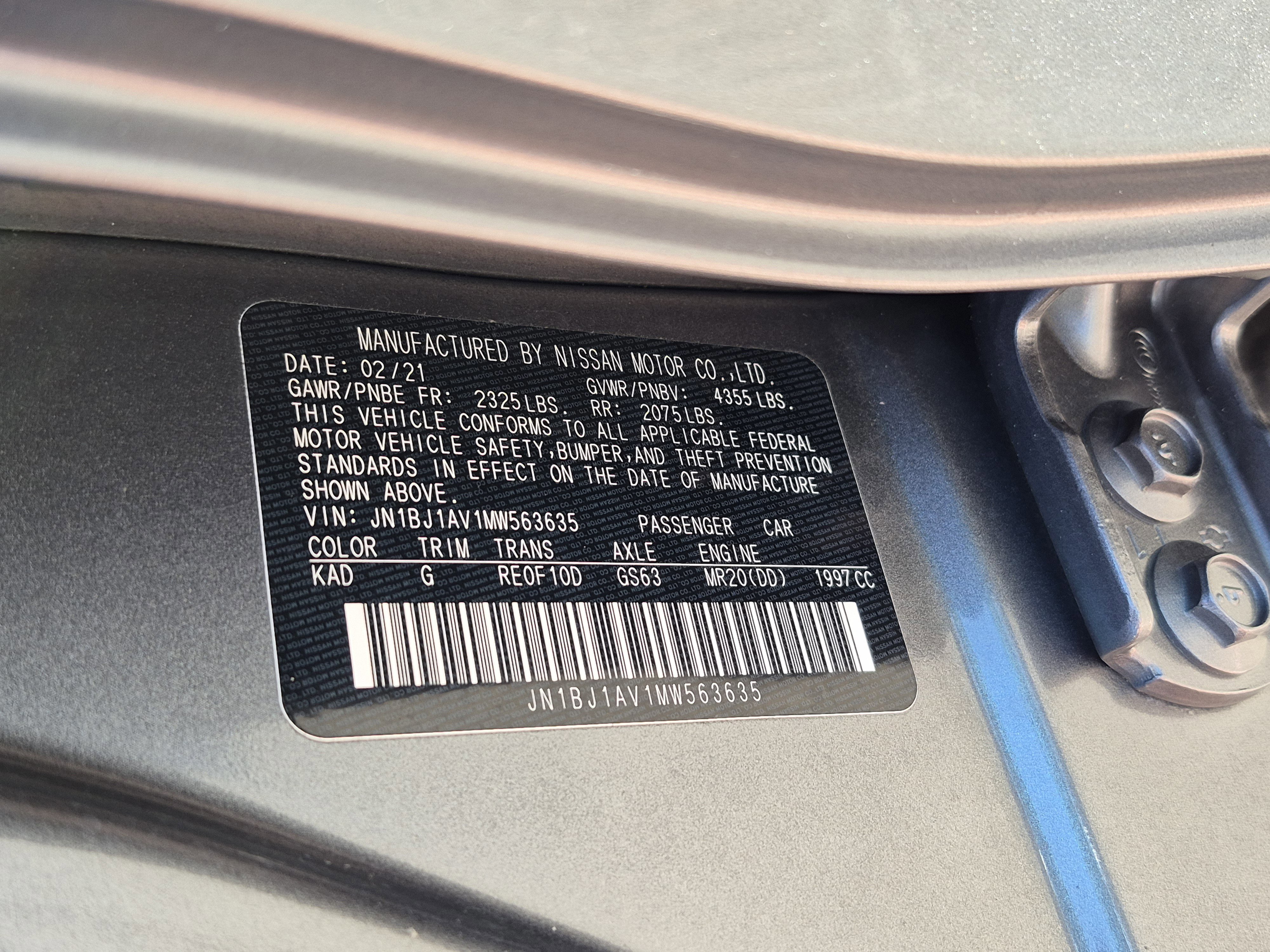Certified 2021 Nissan Rogue Sport S FWD image 33