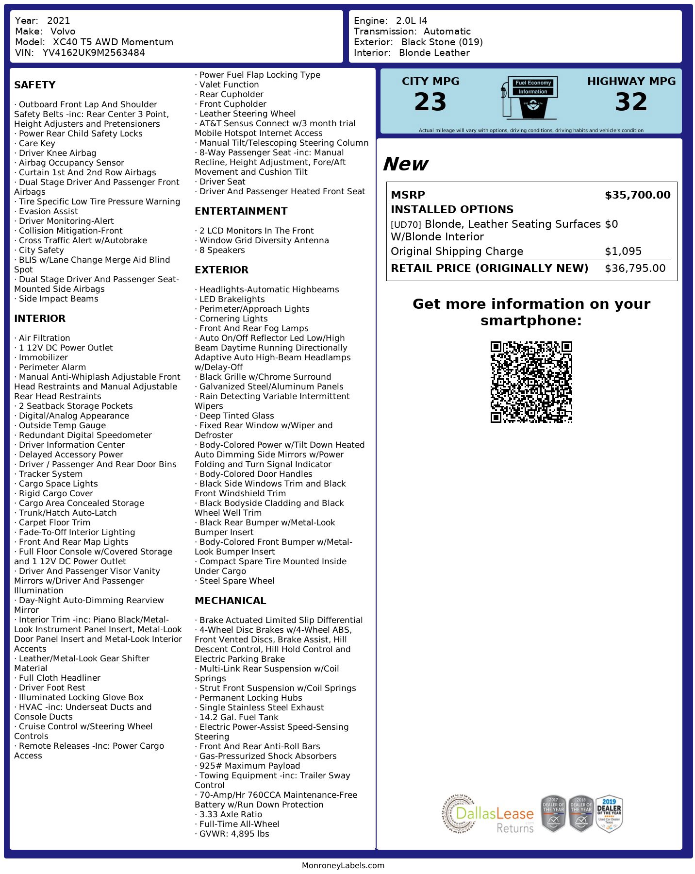 Used 2021 Volvo XC40 T5 Momentum w/ Premium Package image 3