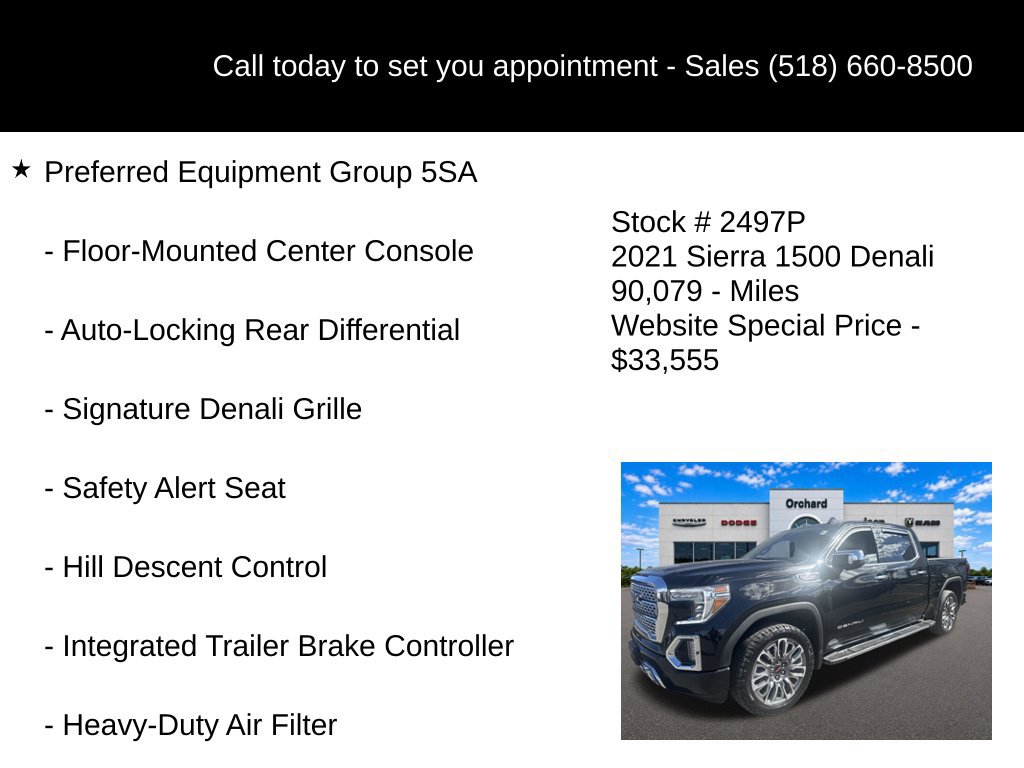 Used 2021 GMC Sierra 1500 Denali w/ Driver Alert Package II AWD/4WD image 15