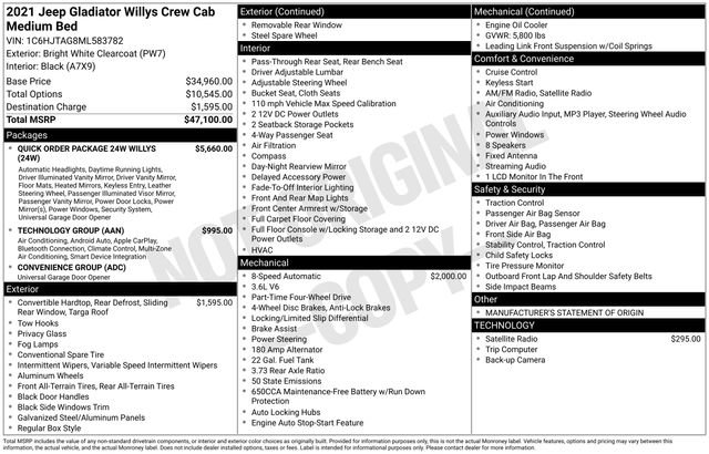 Used 2021 Jeep Gladiator Willys image 33