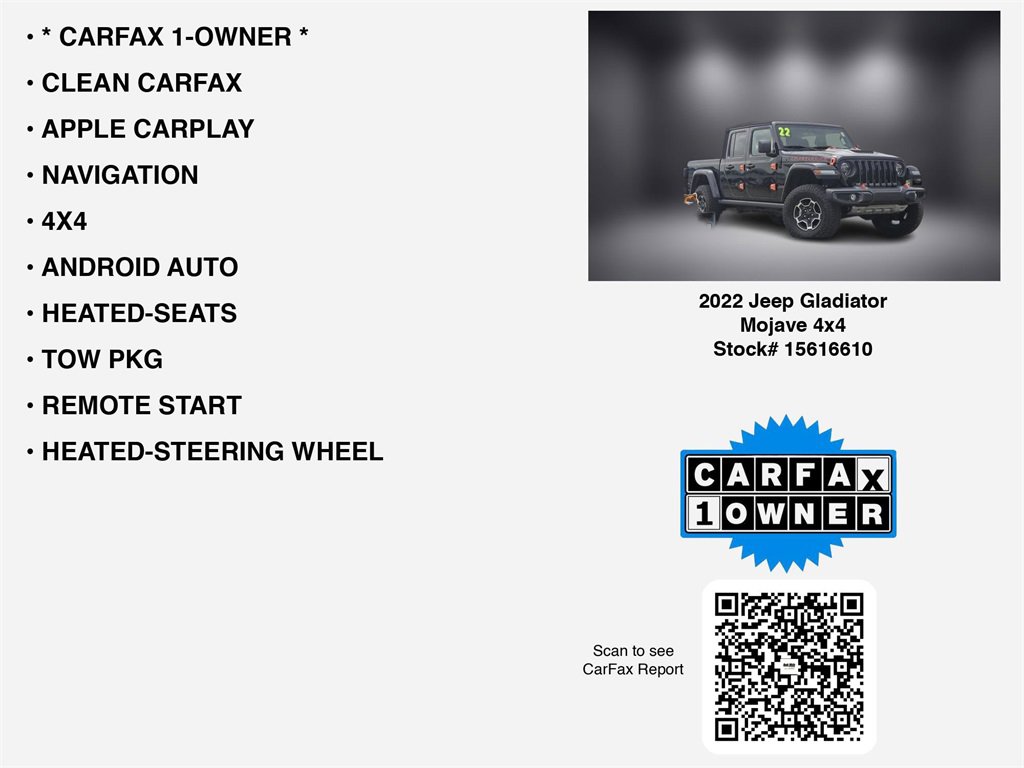 Used 2022 Jeep Gladiator Mojave w/ LED Lighting Group image 7