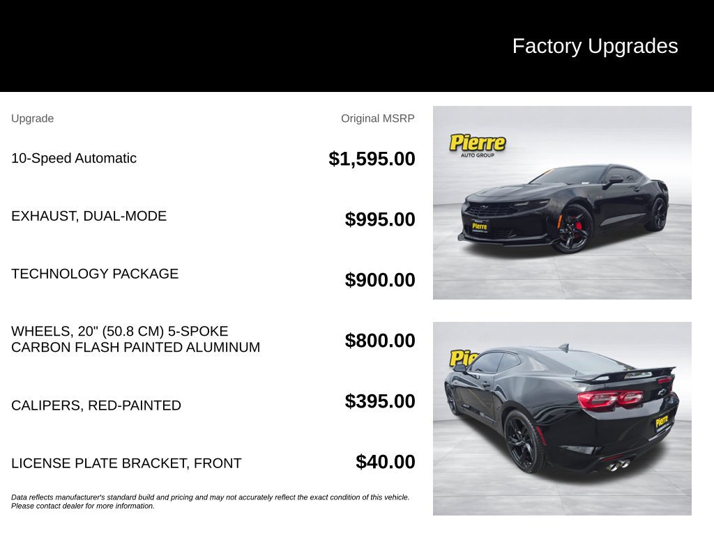Used 2021 Chevrolet Camaro LT w/ Technology Package RWD image 13