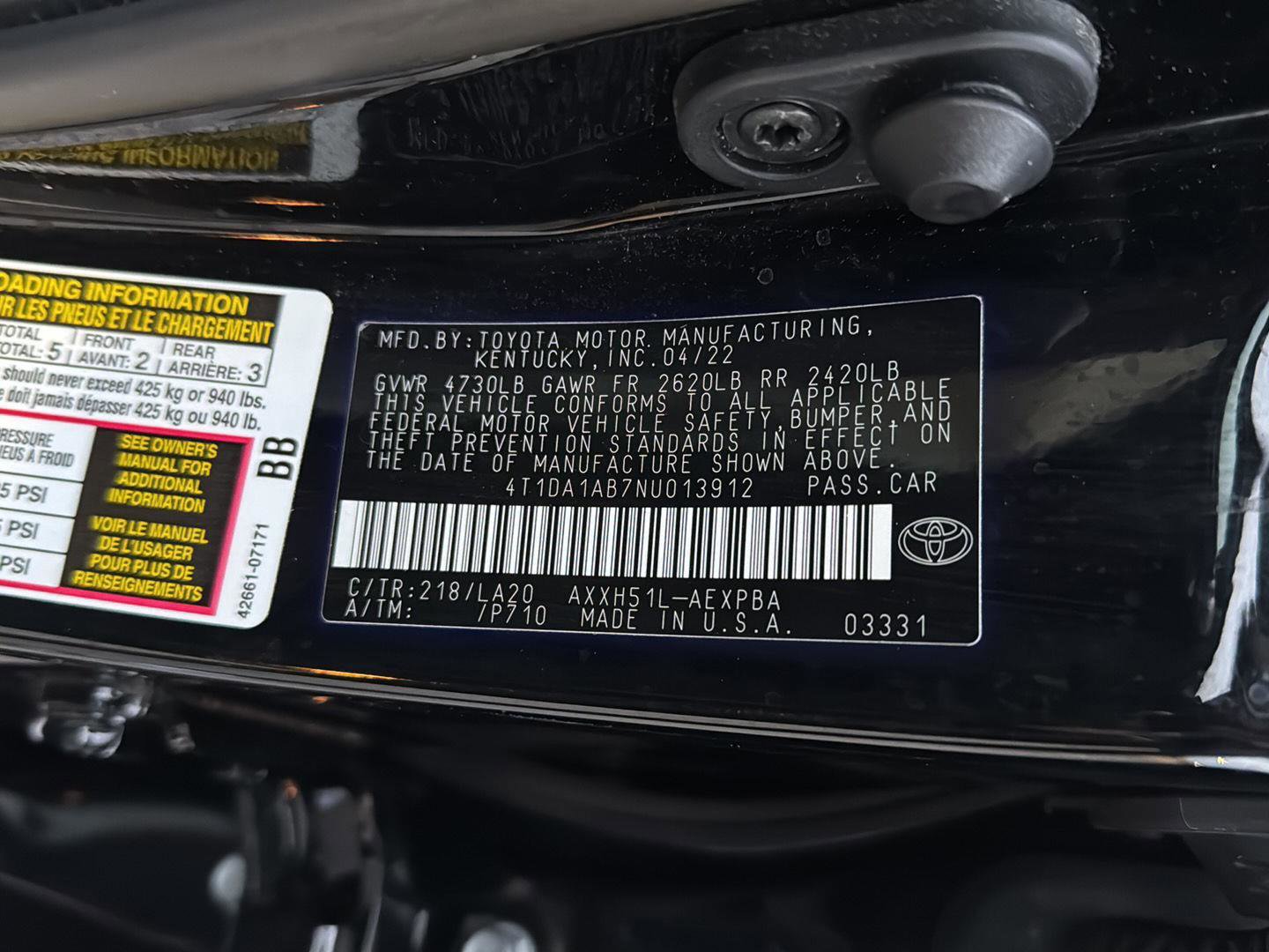 Certified 2022 Toyota Avalon Limited w/ Advanced Safety Package image 39