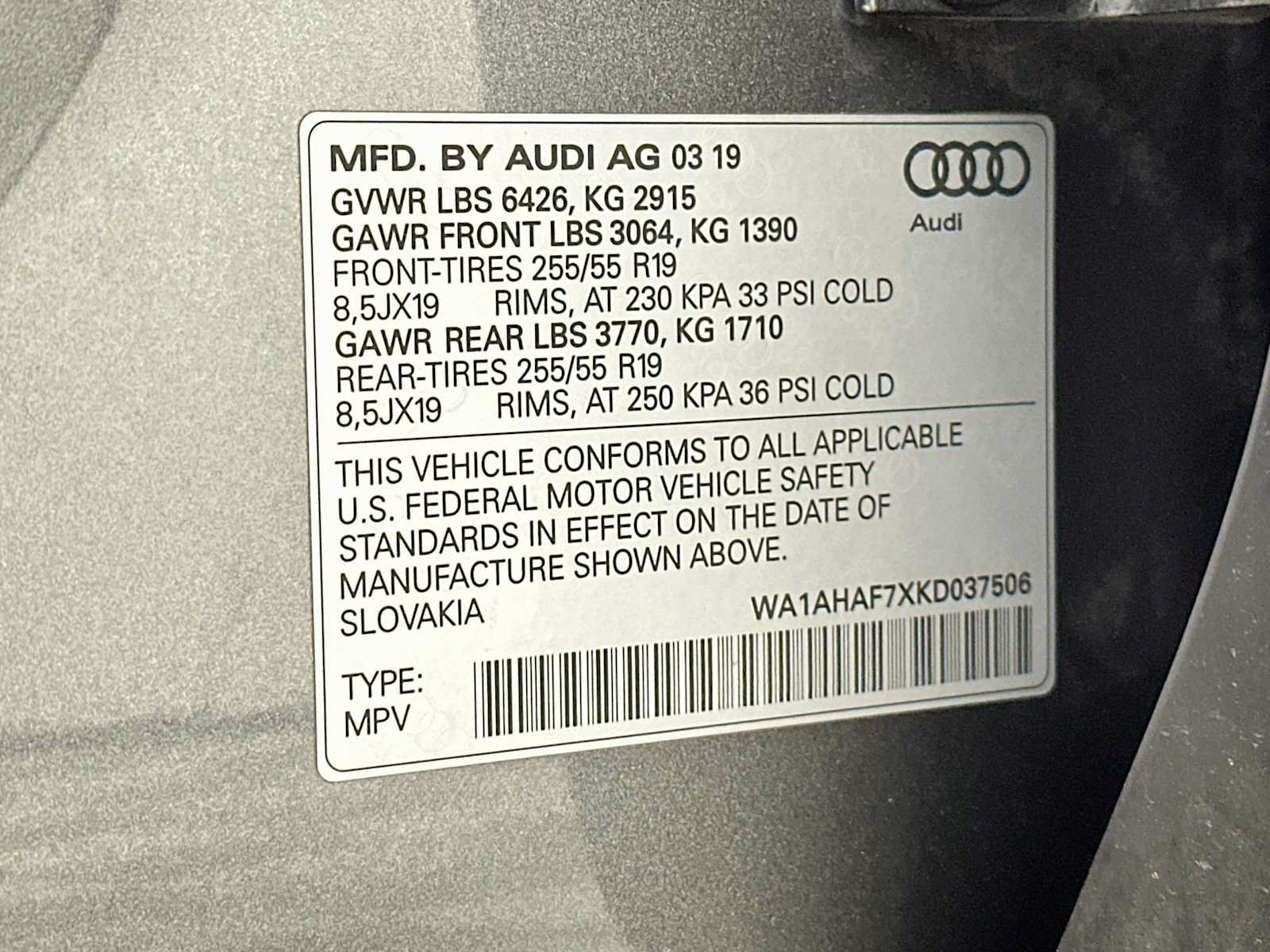Used 2019 Audi Q7 2.0T Premium w/ Convenience Package AWD/4WD image 32