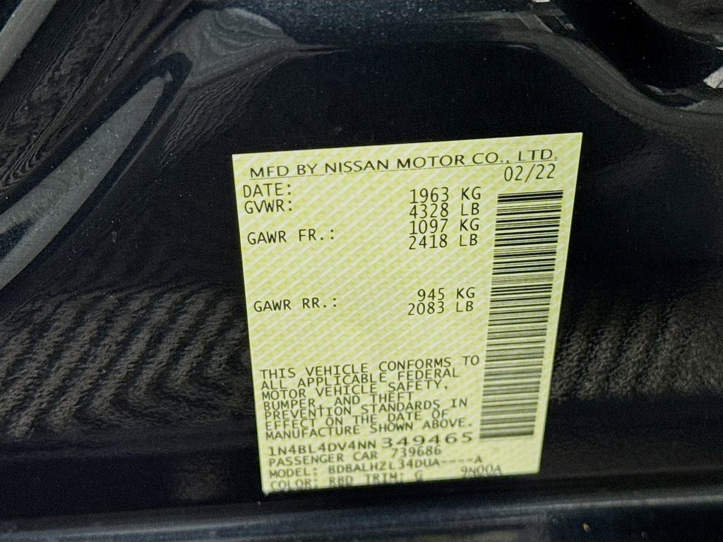Certified 2022 Nissan Altima 2.5 SV image 33