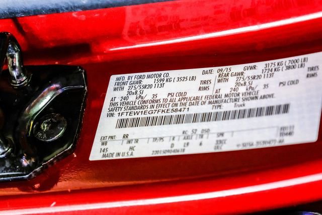 Used 2015 Ford F150 Lariat w/ Equipment Group 502A Luxury image 52