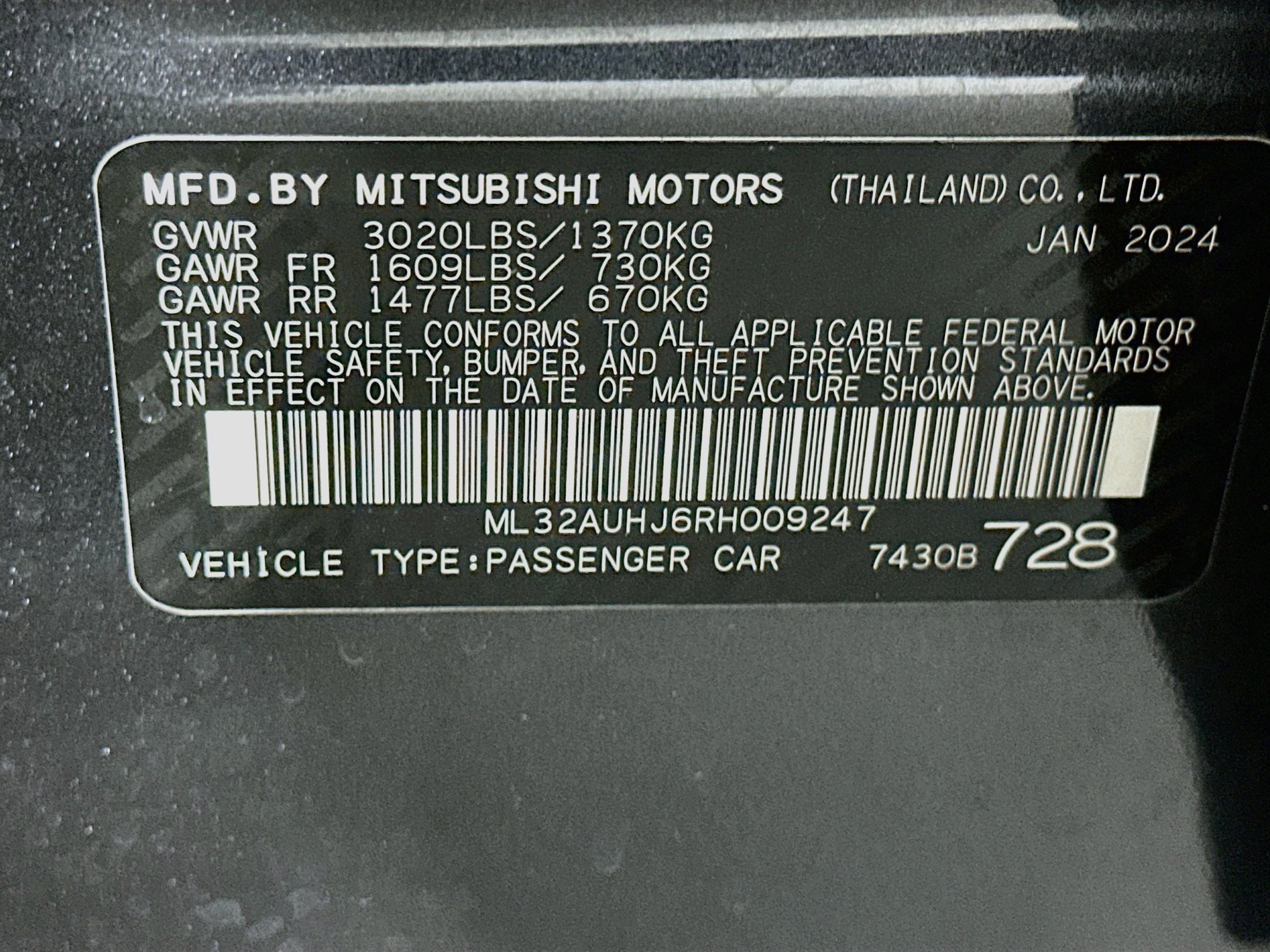 Used 2024 Mitsubishi Mirage ES FWD image 12