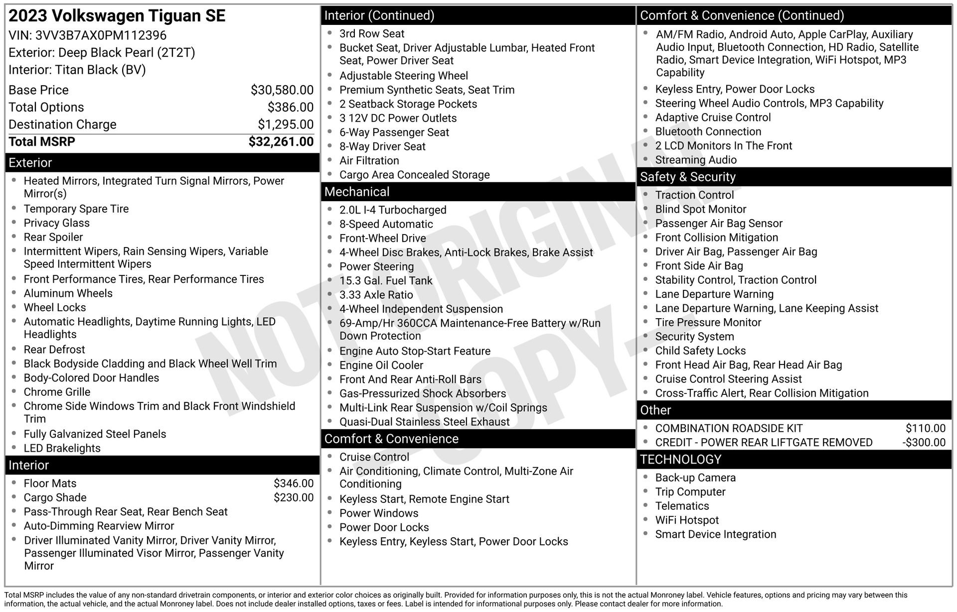 Certified 2023 Volkswagen Tiguan SE FWD image 28