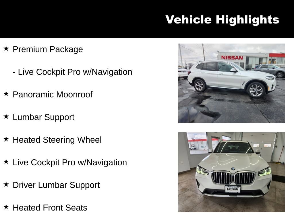 Used 2023 BMW X3 xDrive30i w/ Premium Package image 17