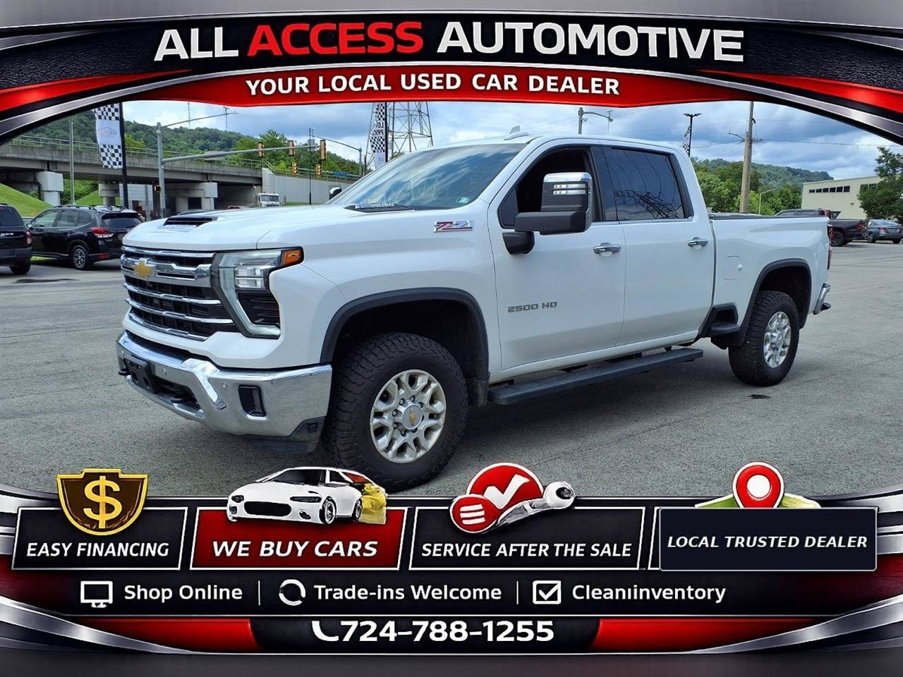 Used 2025 Chevrolet Silverado 2500 LTZ w/ LTZ Premium Package AWD/4WD image 3