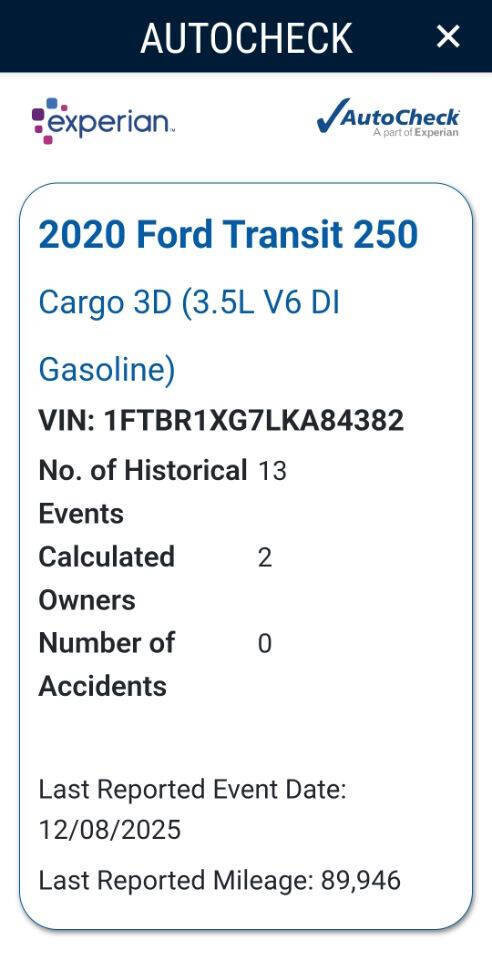 Used 2020 Ford Transit 250 148 High Roof w/ Upfitter Package image 24