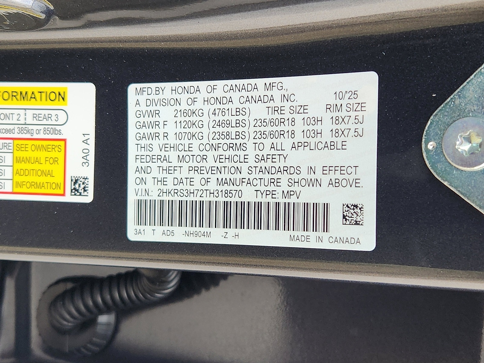 New 2026 Honda CR-V EX-L image 17