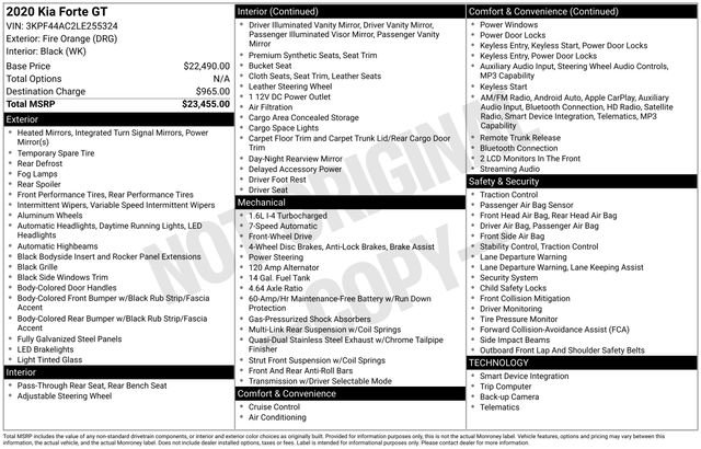 Certified 2020 Kia Forte GT image 15