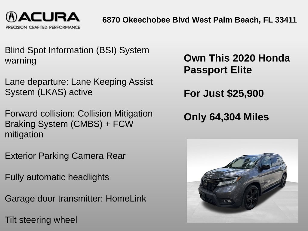 Used 2020 Honda Passport Elite image 12
