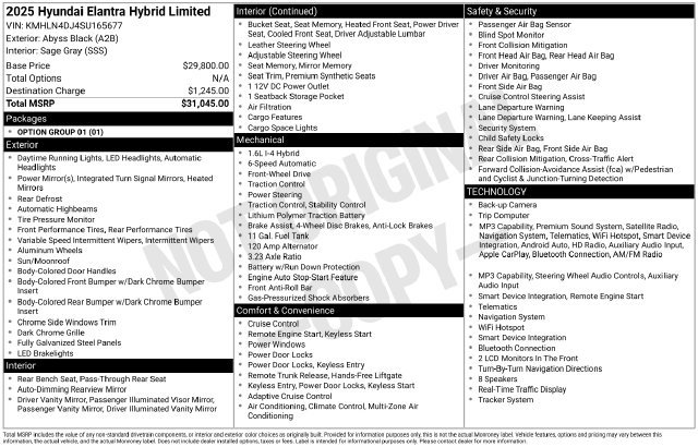 Certified 2025 Hyundai Elantra Limited FWD image 10