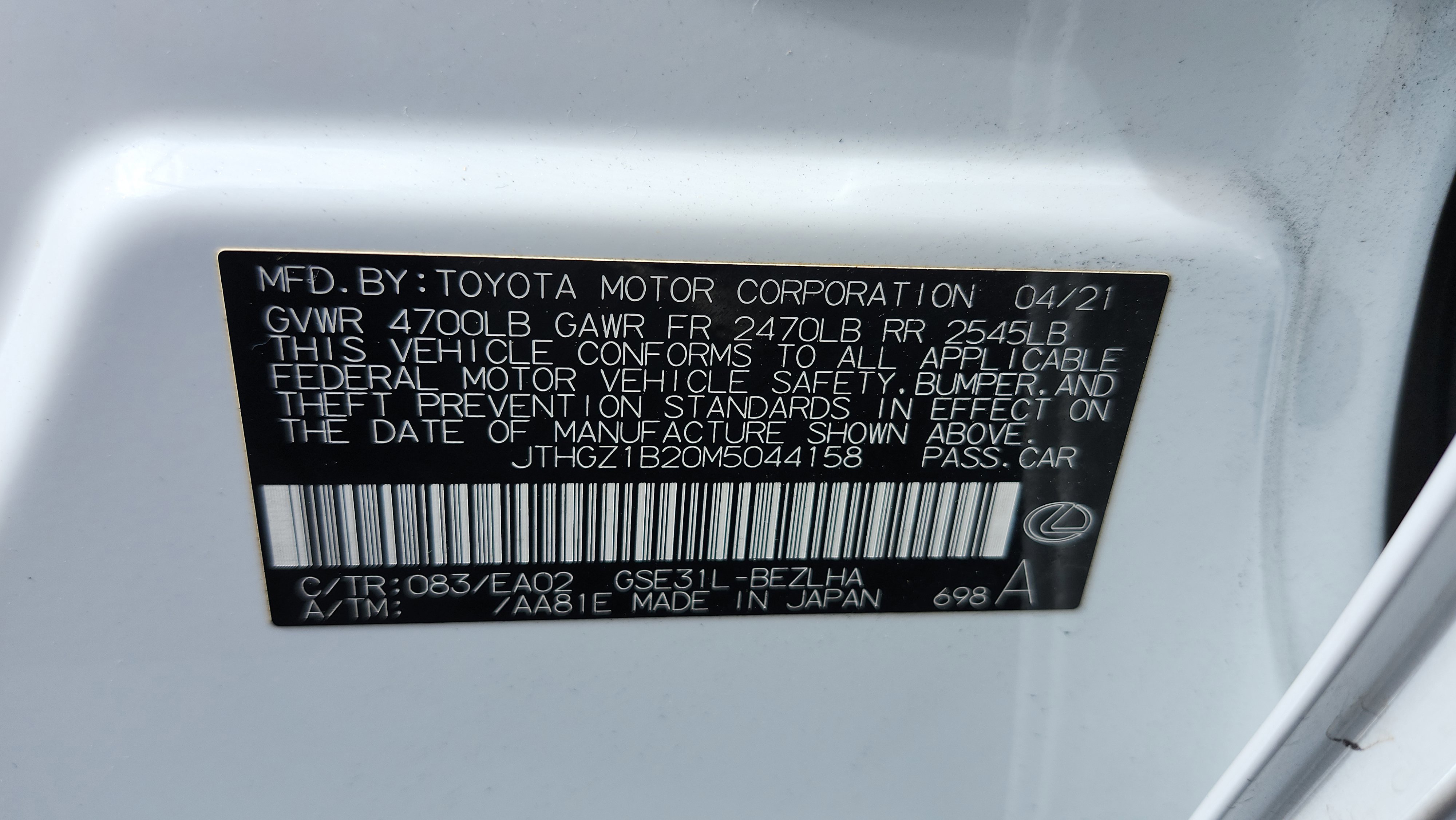 Certified 2021 Lexus IS 350 F Sport w/ Accessory Package image 37