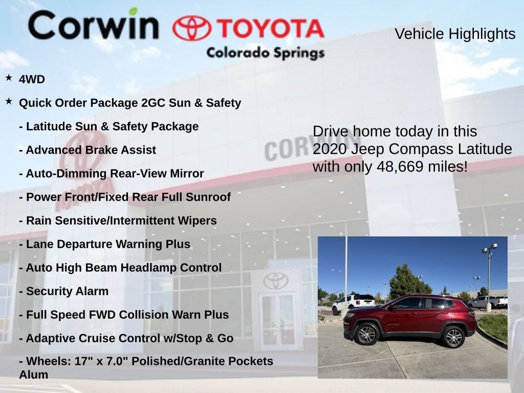 Used 2020 Jeep Compass Latitude AWD/4WD image 7
