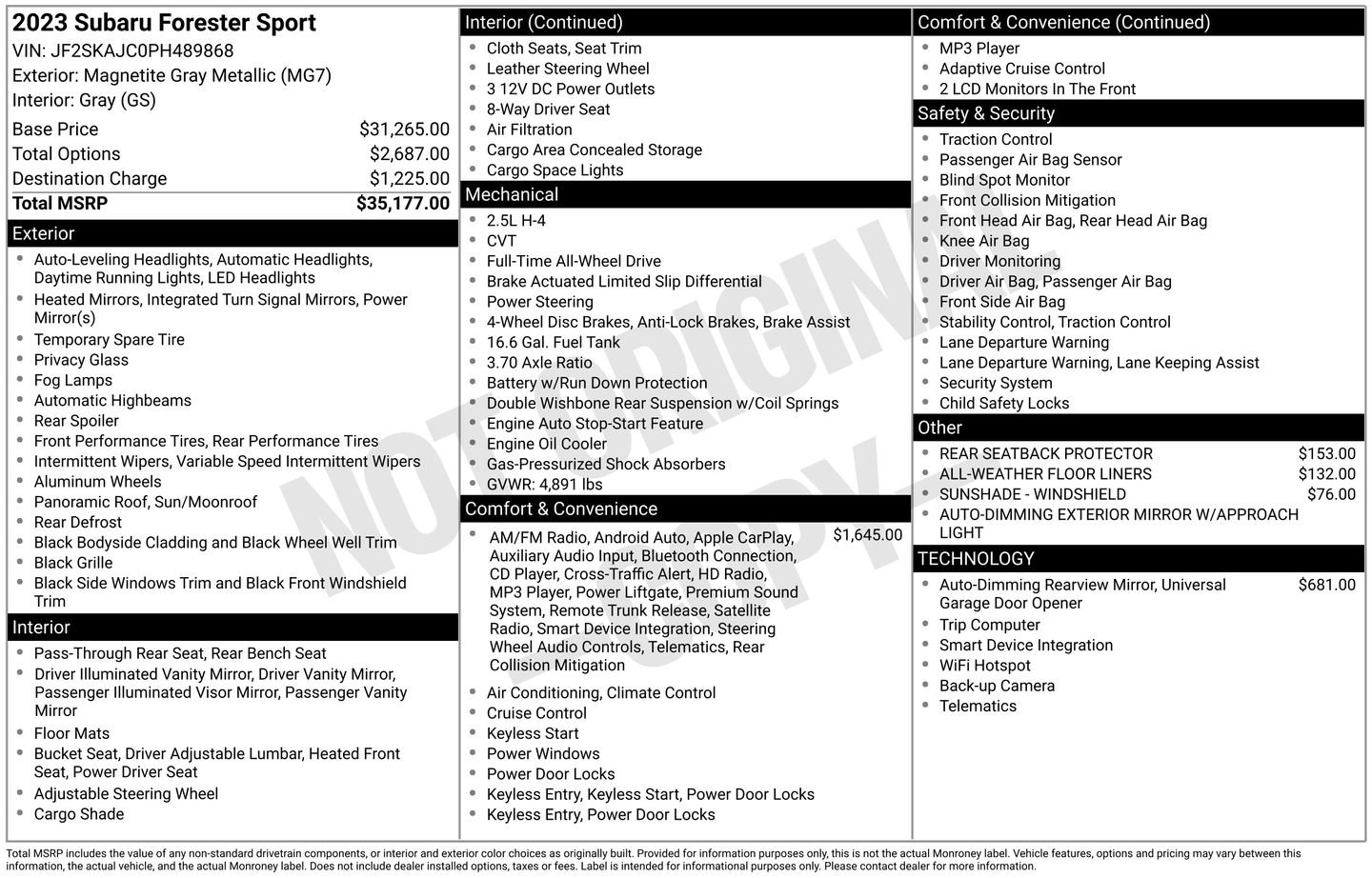 Used 2023 Subaru Forester Sport image 28