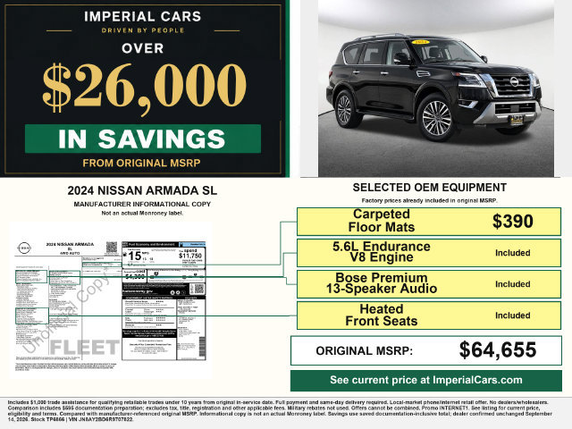 Used 2024 Nissan Armada SL AWD/4WD image 3