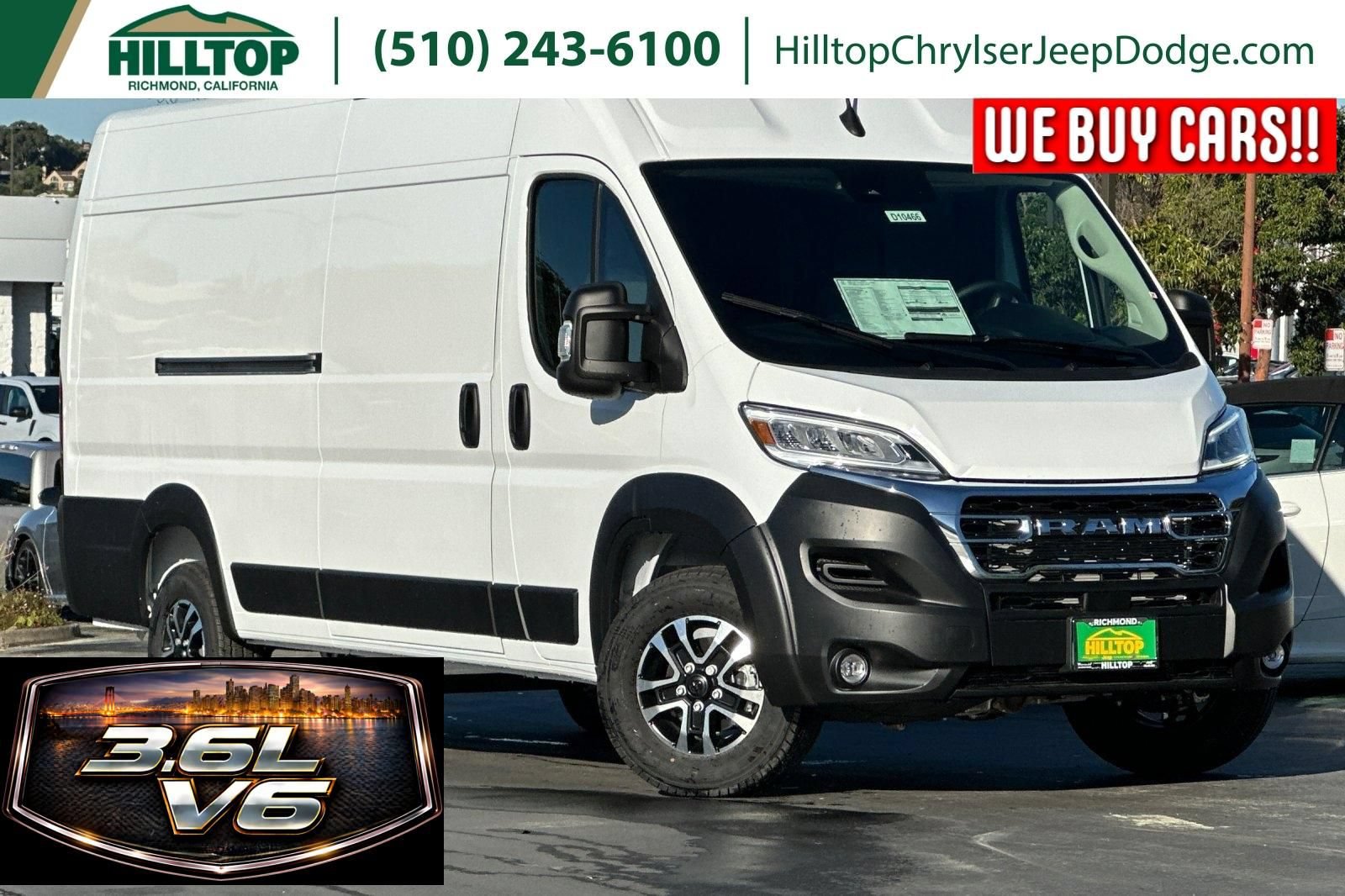 New 2026 RAM ProMaster 3500 w/ Quick Order Package 22G SLT FWD image 1